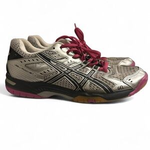ASICS Women's Metallic and Pink Athletic Shoes